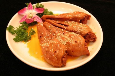 麻辣鸭头凉菜系列美食素材图片