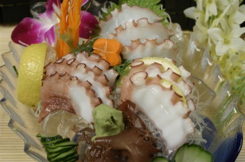 章鱼刺身 二日式韩式美食素材图片