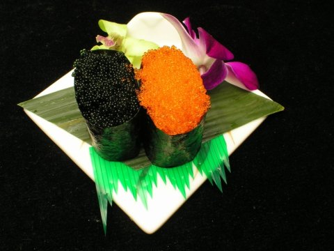 双色寿司日式韩式美食素材图片
