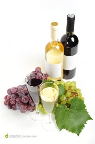 葡萄与葡萄酒高清美食图片